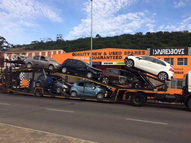 Car carrier with new stock