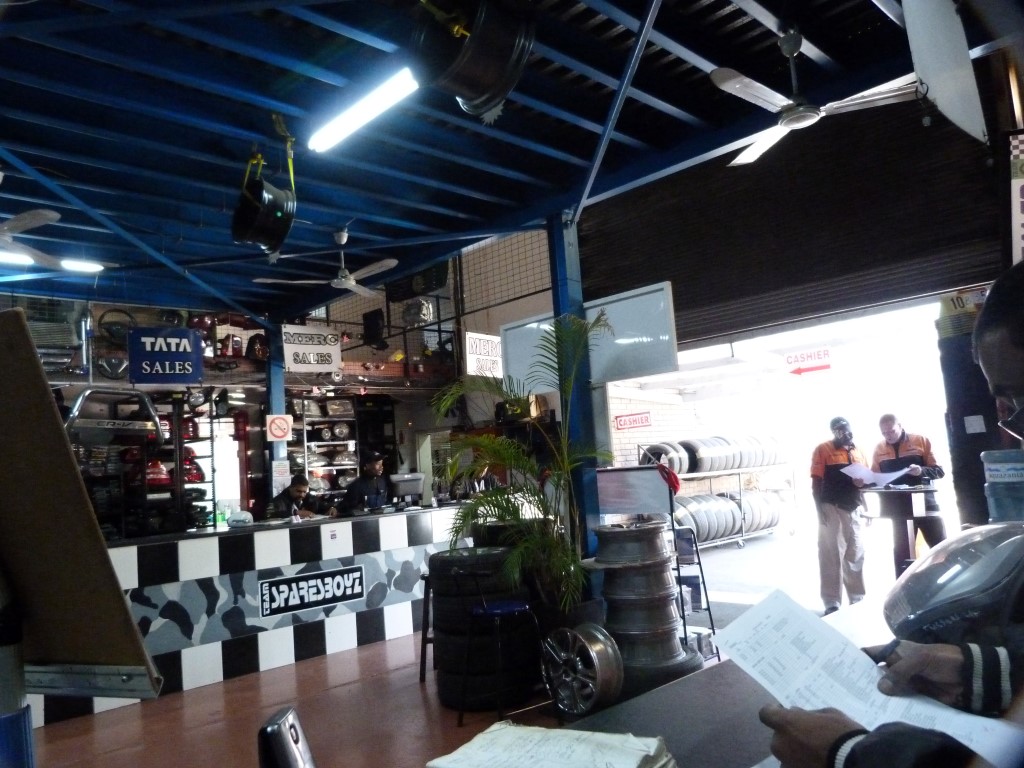Inside Sparesboyz Counter sales
